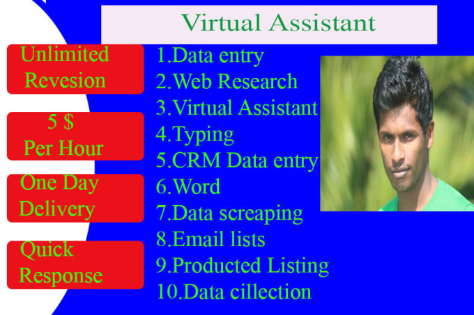 Gig Preview - Be your virtual assistant or personal assistant do your work