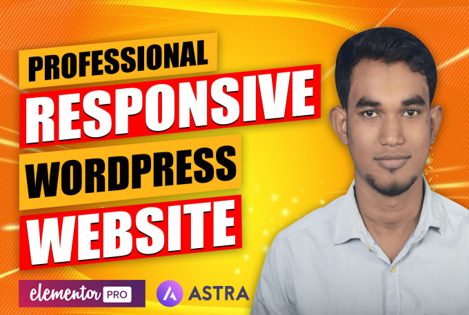 Gig Preview - Design professional and responsive wordpress website