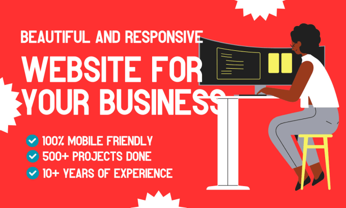 Bestseller - design a beautiful and responsive website for your business