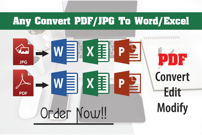 Gig Preview - Do pdf conversion to ms word or excel, powerpoint