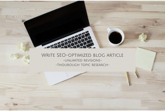 Gig Preview - Write researched, original SEO blog posts and articles for you