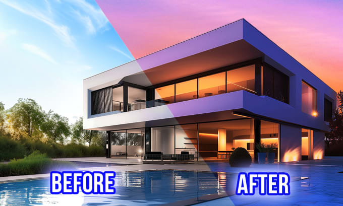 Gig Preview - Retouch and edit real estate photos hdr in photoshop