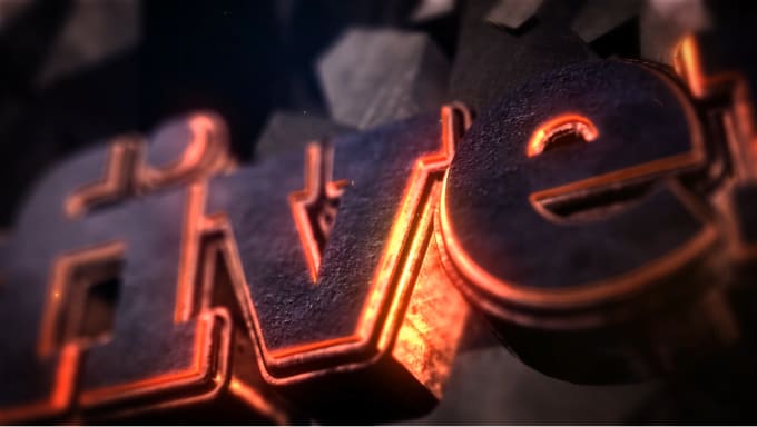 Gig Preview - Create grunge metal 3d logo reveal animation