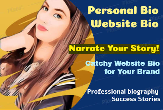 Gig Preview - Be your professional personal and website bio writer