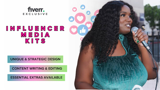 Gig Preview - Design an influencer media kit for your brand