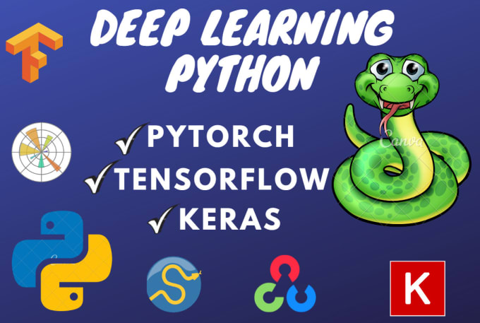 Gig Preview - Assist you in deep learning tasks using python, tensorflow, keras, pytorch