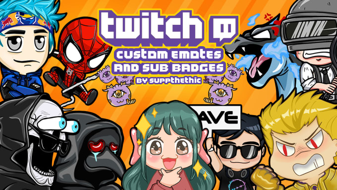 Gig Preview - Create custom twitch emotes or sub badges for your stream