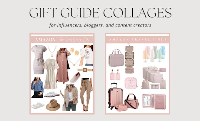 Gig Preview - Design product collages, gift guides for ltk amazon