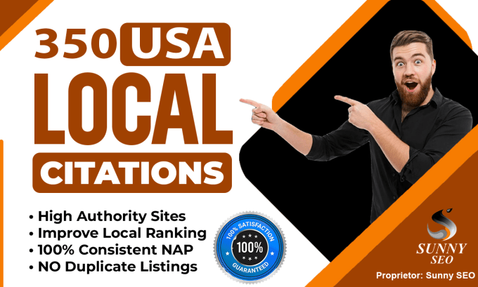 Gig Preview - Manually list your business in top 350 USA local citations for gmb ranking