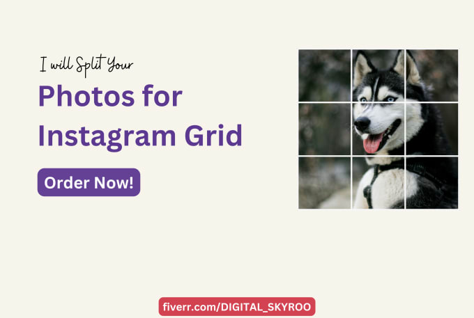 Gig Preview - Split 5 images for instagram grids