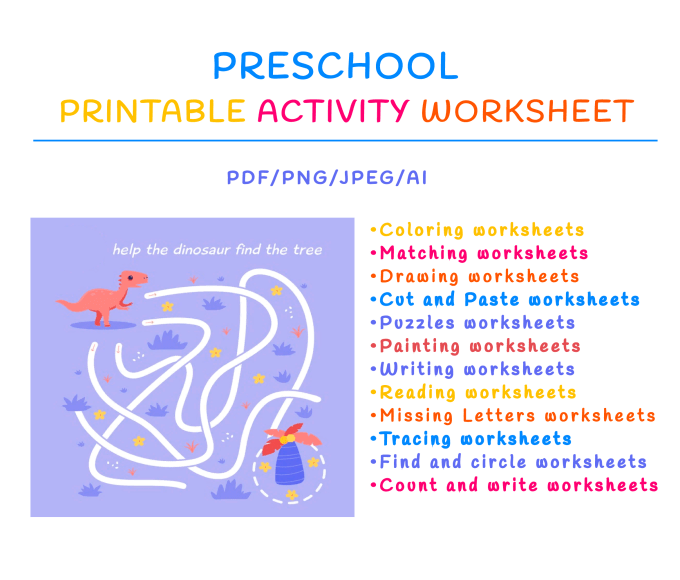 Gig Preview - Kids worksheets, color books, tracing and activity workbook