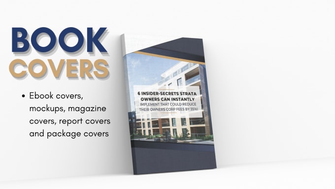 Gig Preview - Design your ebook, book or magazine cover with 3d mockups