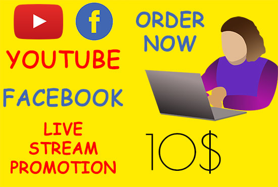 Gig Preview - Organically promote and grow your live stream