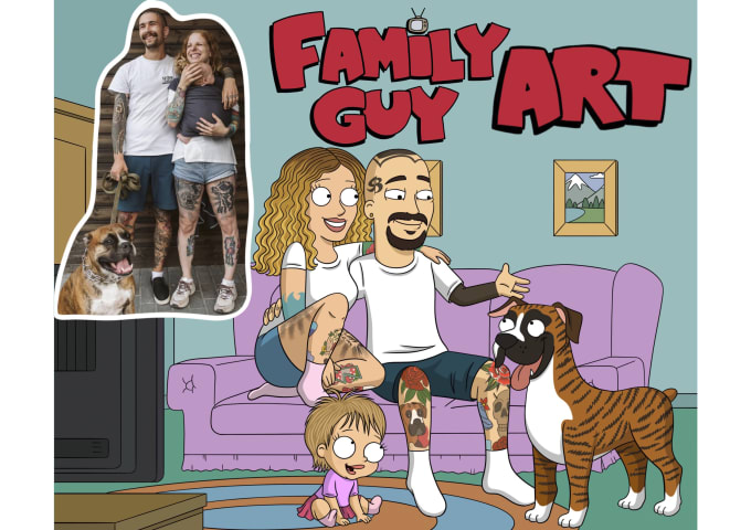 Gig Preview - Draw you in family guy style