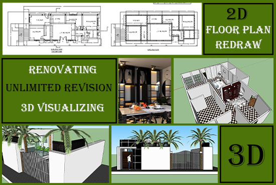 Bestseller - do any architectural floor plan 3d and landscape design