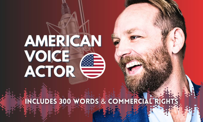 Gig Preview - Record your american male voice over