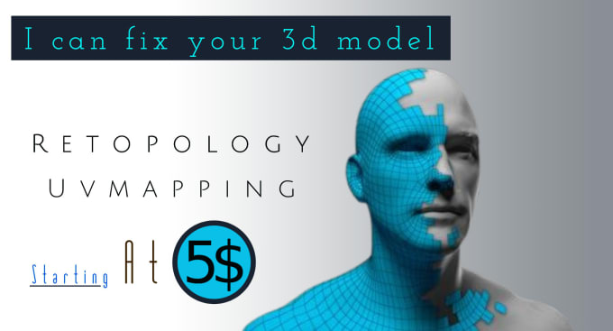 Bestseller - do retopology uvunwrap your 3d model