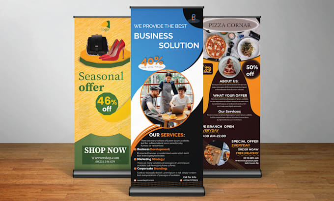 Bestseller - roll up banner design in 6 hours