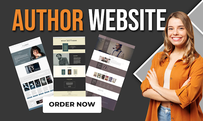 Gig Preview - Build modern book author website or ebook author website