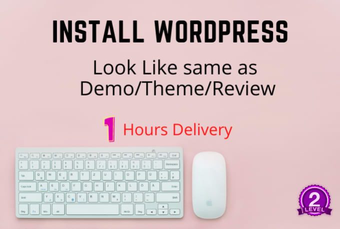 Gig Preview - Install wordpress website same as the demo of theme