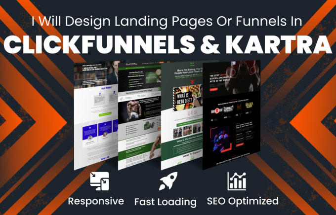 Gig Preview - Design a clickfunnels sales funnel or clickfunnels landing page