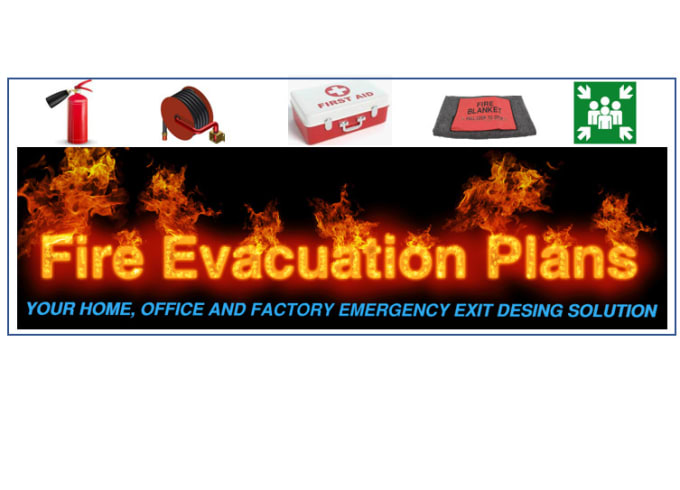 Gig Preview - Design unique fire emergency exit, evacuation plan,diagram