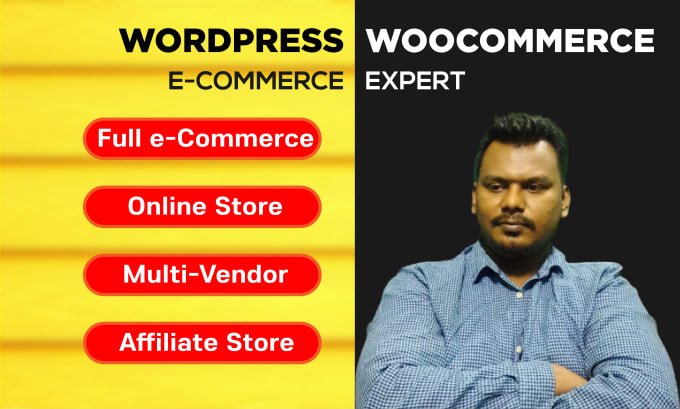 Gig Preview - Create a professional wordpress ecommerce website or online store