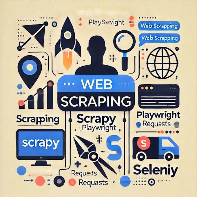 Gig Preview - Do web scraping using scrapy ,playwright,selenium,splash and requests