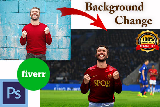 Gig Preview - Change, edit backgrounds with retouching