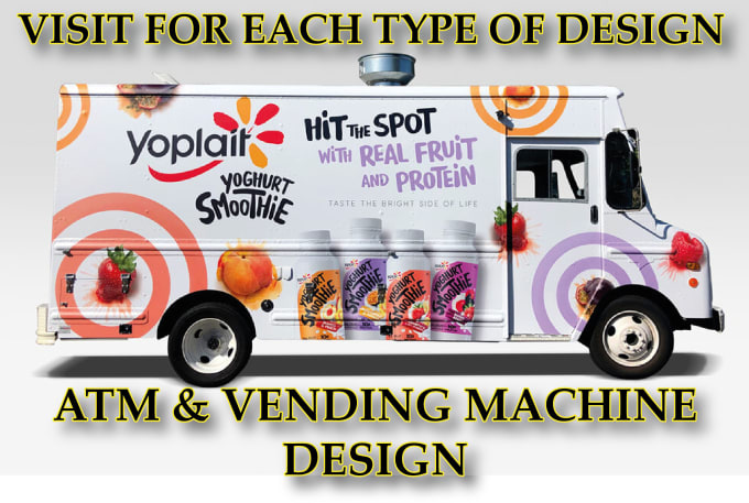 Gig Preview - Do truck wrap design food truck wrap van wrap vehicle wrap car wrap boat wrap