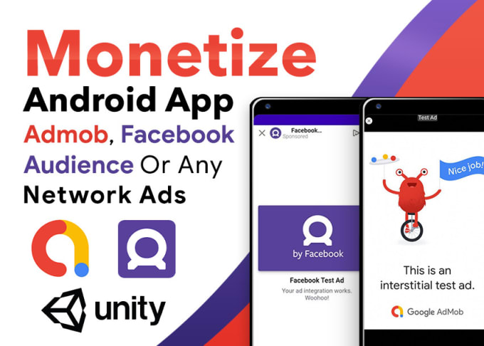 Gig Preview - Integrate admob, facebook, or unity ads in your android studio app