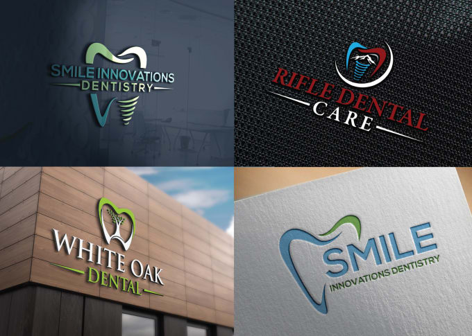 Gig Preview - Design a modern eye catching dental clinic and dentist logo