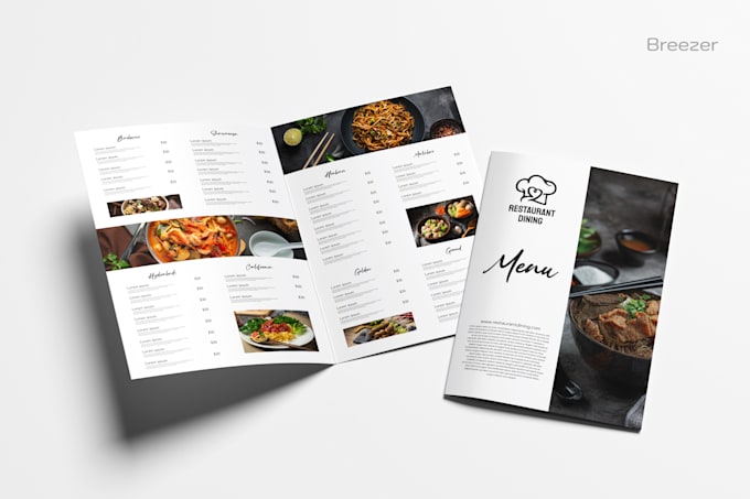 Bestseller - do professional minimalist restaurant menu design