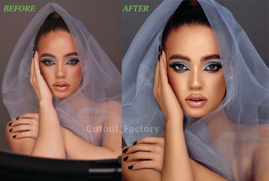 Gig Preview - Do professional high end beauty photo retouching portrait