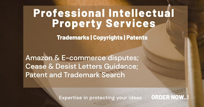 Gig Preview - Be your lawyer in IP, copyrights and trademark disputes