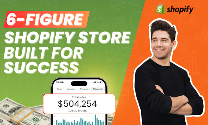 Gig Preview - Create 6 figure one product branded shopify dropshipping store