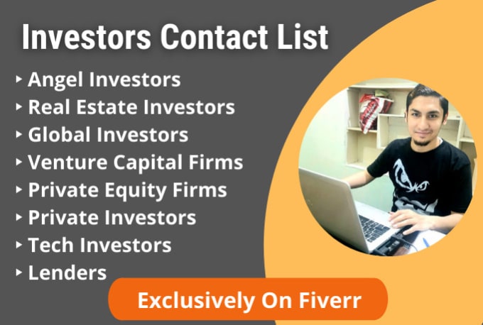 Gig Preview - Provide valid contact list email list of investors angel investor