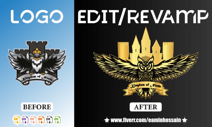 Gig Preview - Do fabulous redesign, edit, fix, vectorize your logo design