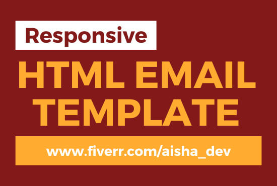 Gig Preview - Design responsive editable HTML email template