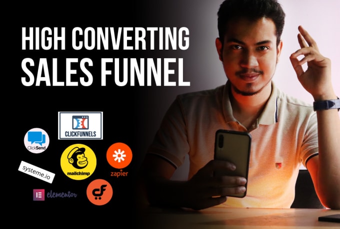 Gig Preview - Build high converting sales funnel using clickfunnels