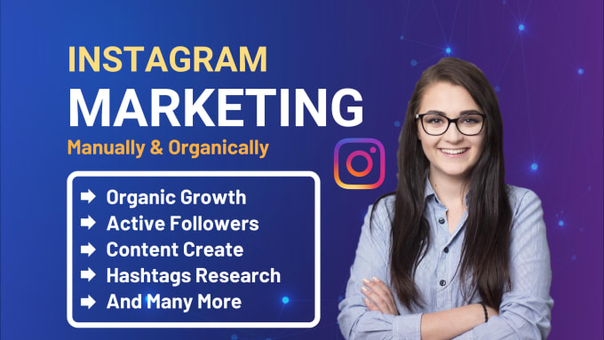 Gig Preview - Be your instagram marketing manager to fast organic growth