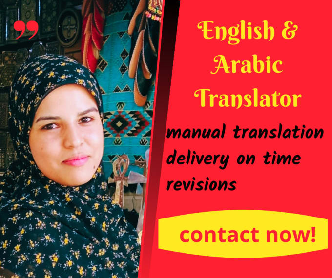 Gig Preview - Translate your document from english to arabic for 5usd