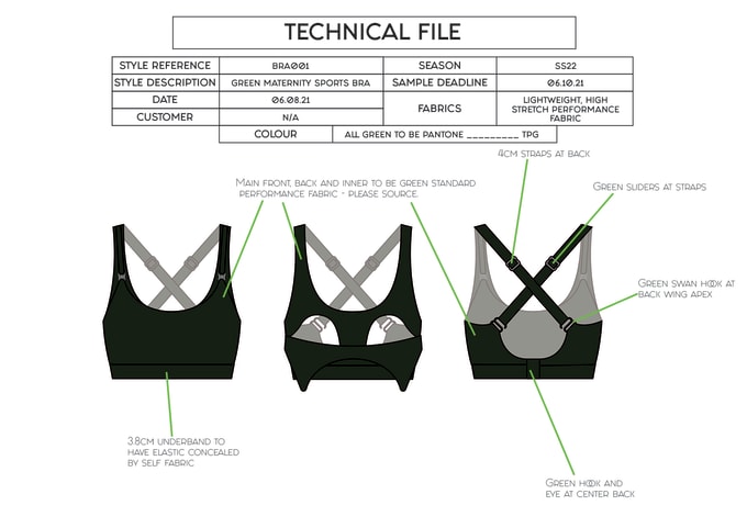 Gig Preview - Create garment technical files for factory sampling