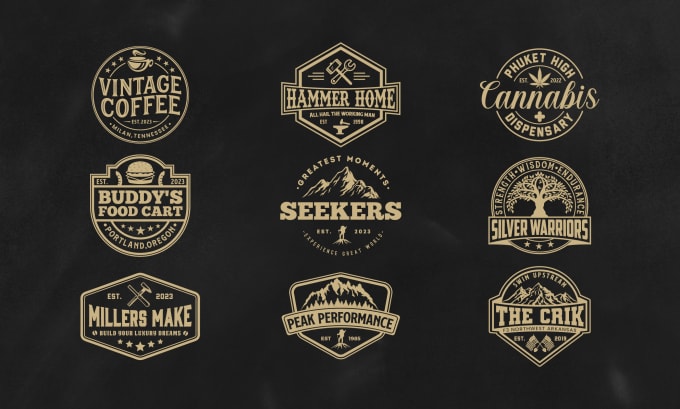 Bestseller - do retro badge, emblem, and vintage logo design