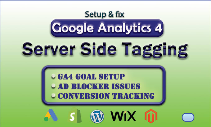 Bestseller - setup or fix google analytics 4, ga4 ecommerce tracking, server side tracking