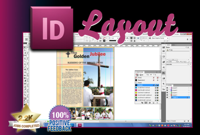 Gig Preview - Layout your advert, flyer or page in indesign