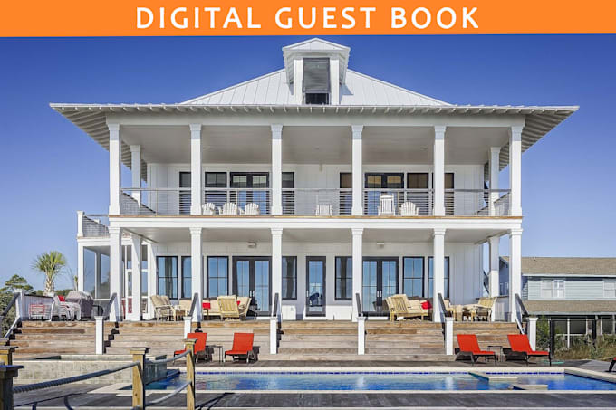 Gig Preview - Create your digital vacation home guestbook in hostfully