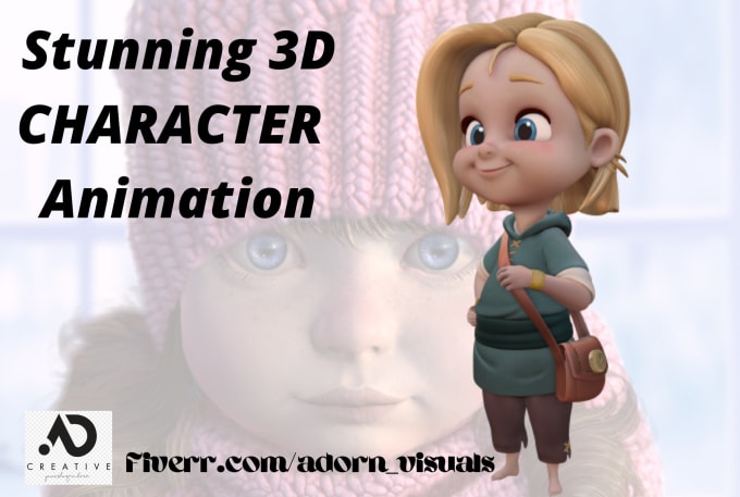 Gig Preview - Create a stunning 3d character animation with high graphics