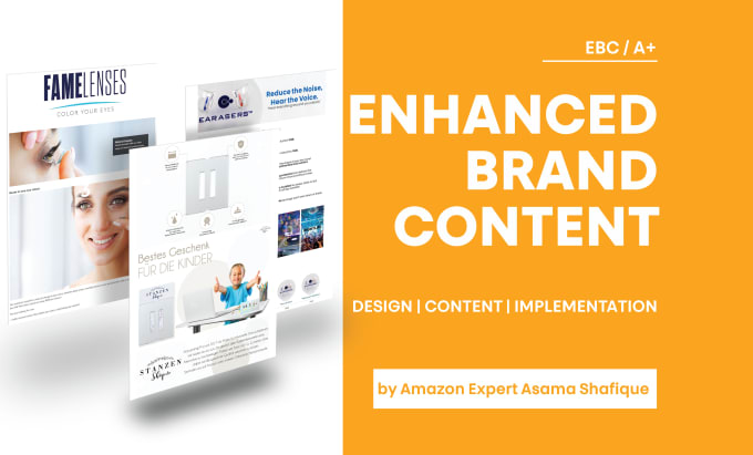 Gig Preview - Design amazon ebc product listing amazon a plus content