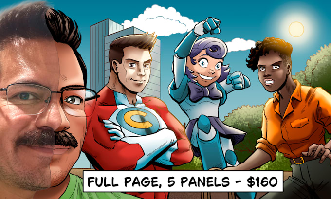 Gig Preview - Create a comic book page for your brand or story